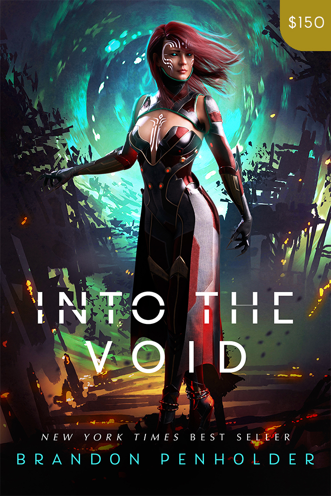 Premade Post-Apocalyptic Book Cover Design: Into the Void